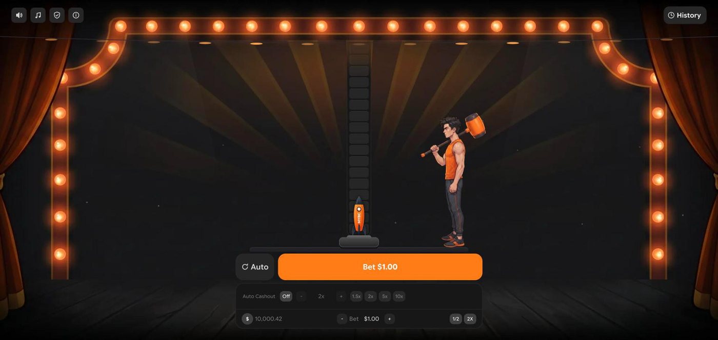 Hammer King live game stage