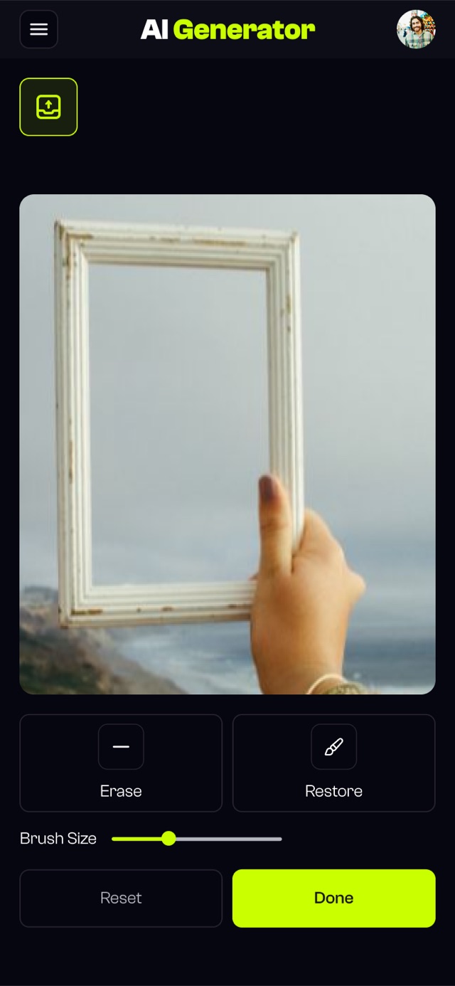 Magic brush on mobile